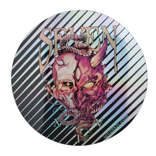 Death Oni Holographic Sticker 2.5"