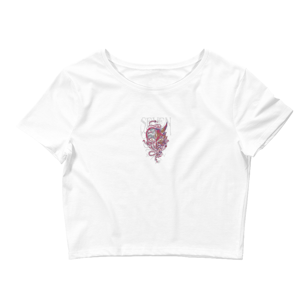 DEATH ONI Women's Crop Top Embroidered